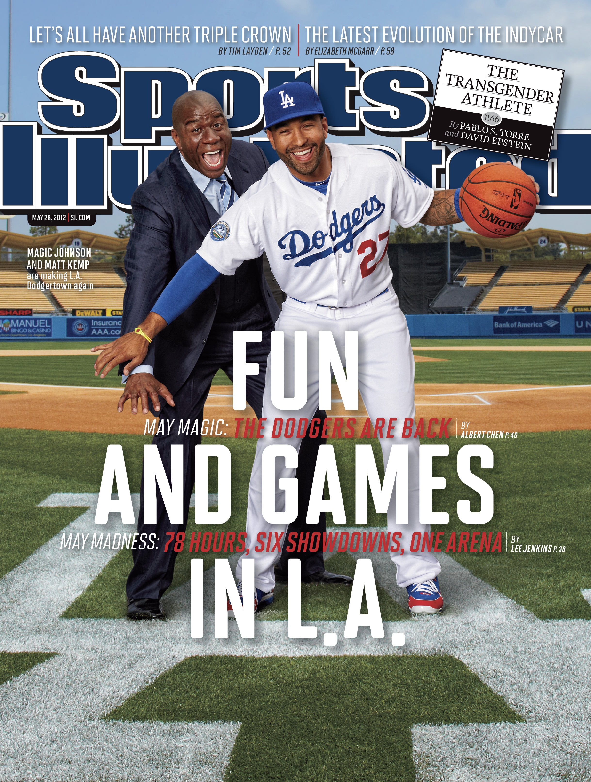 Magic Johnson & Matt Kemp Featured on Cover of Sports Illustrated
