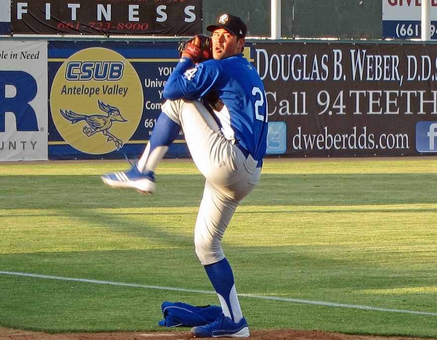 Although Zach Lee moved up quickly through the Dodgers minor league system, he has been held at the Triple-A level for the better part of three seasons now. (Photo credit - Ron Cervenka)