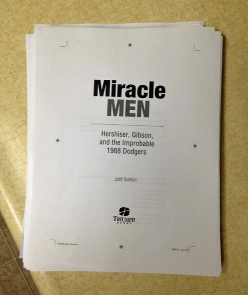 Miracle Men final proofs (Photo credit - Josh Suchon)