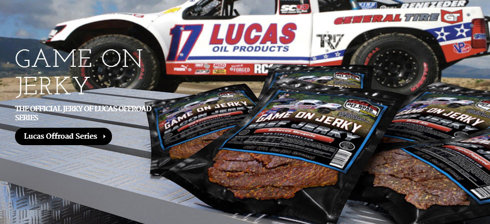Connecting with the Lucas Oil Off Road Racing Series is yet another brilliant "Why didn't I think of that" business move by Scott Smith and Game On Jerky. (Image courtesy of Game On Jerky)
