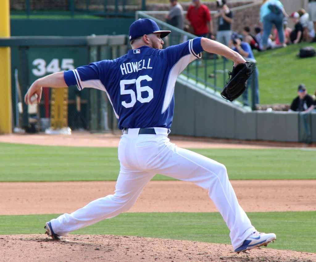 On April 15 the Dodgers went from having two outstanding left-handers in their bullpen to only one in J.P. Howell. (Photo credit - Ron Cervenka)