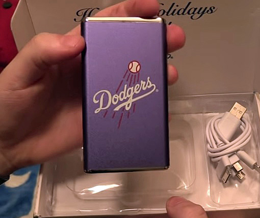 The Dodgers have set the bar pretty high with this year's Christmas gift for season ticket holders. (Video capture courtesy of dodgerfilms)