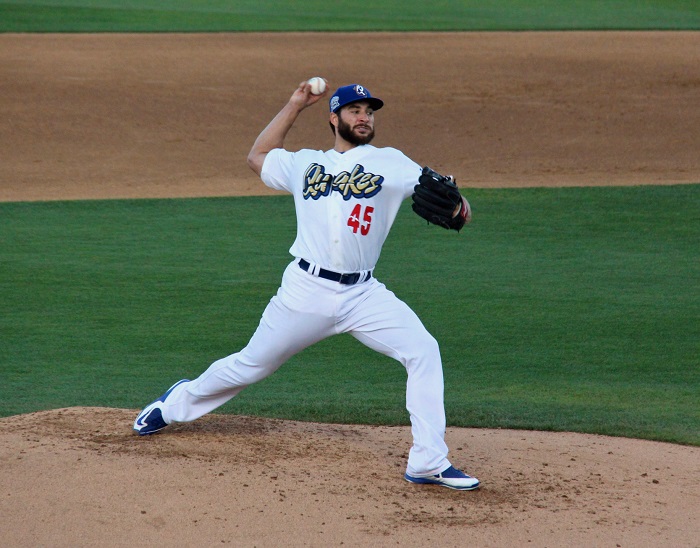 Beachy spent most of the 2015 season recovering and rehabbing from his second Tommy John surgery. He made one start with the Rancho Cucamonga Quakes in which he pitched a scoreless, hitless 1.2 innings with one strikeout and one walk. (Photo credit - Ron Cervenka)