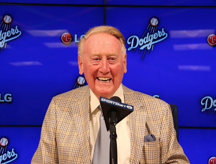 There will never ever be anyone like Vin Scully. Not ever. (Photo credit - Ron Cervenka)