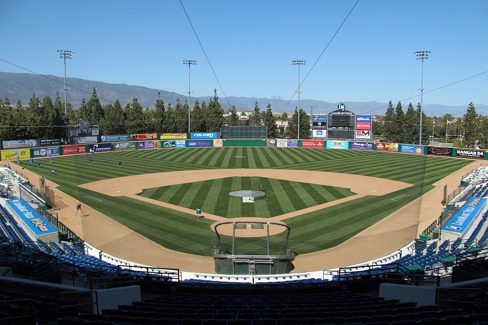 Rancho Cucamonga's LoanMart Field is arguably one of the finest in all pf professional baseball. (Photo credit - Ron Cervenka)