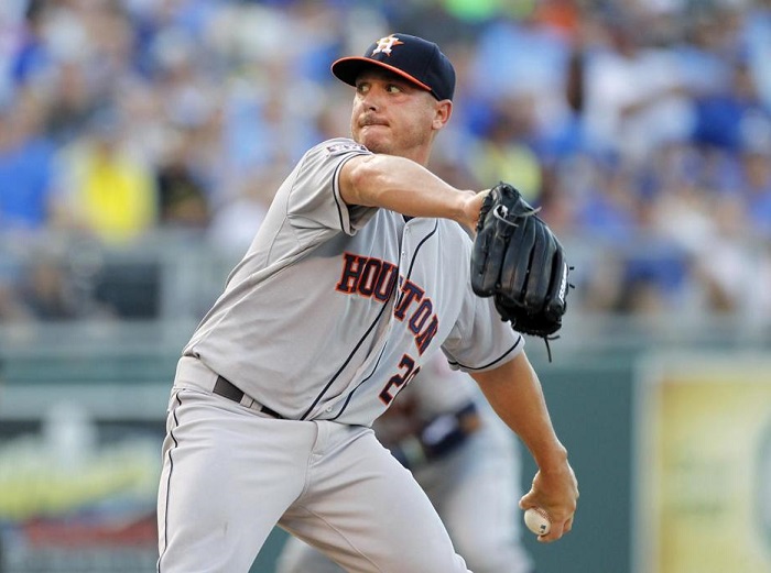 Although Scott Kazmir has had a very good 11-year MLB career, he is more of a number three starter than a number two. (Photo credit - Colin E. Braley)