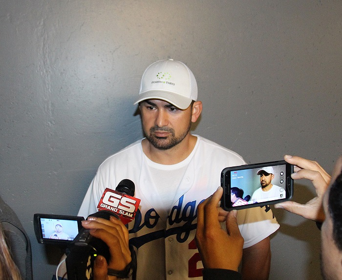Gonzalez believes that the Dodgers have the deepest team in all of baseball this year. (Photo credit - Ron Cervenka)
