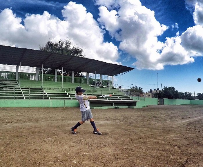As 11-year-old Matias Anderson found out, baseball isn't just a national pastime in the Dominican Republic, it's a way of life. (Photo credit - Robb Anderson)