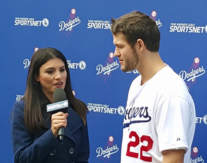Even with Zack Greinke's departure, Kershaw believes that the Dodgers front office has done a good job of replacing him as a staff. (Photo credit - Ron Cervenka)
