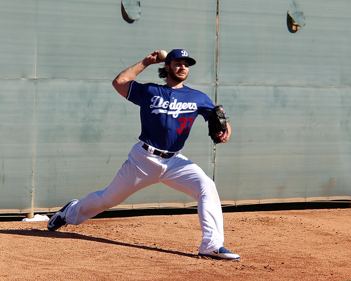 Beachy was extremely happy with his first bullpen session. "I'm a normal guy." (Photo credit - Ron Cervenka)