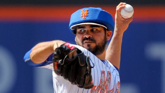 People who make fun fo Mets reliever Alex Torres for wearing protective headgear while on the mound are just plain ignorant. (Photo credit - Brad Penner)