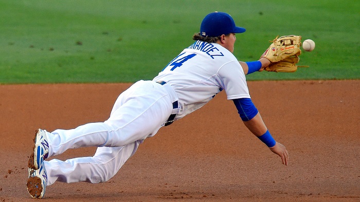 With the Dodgers re-signing veterans Chase Utley and Howie Kendrick, 24-year-old super-sub Kiké Hernandez becomes the Dodgers most likely backup shortstop to Corey Seager. (Photo courtesy of MLB.com)