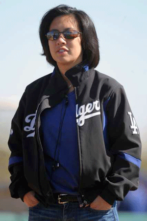 Many believed that Dodgers former assistant general manager Kim Ng would become MLB's first woman general manager - and she still may. (Photo credit - Kirby Lee)