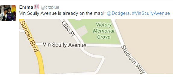 Vin Scully Ave Tweet