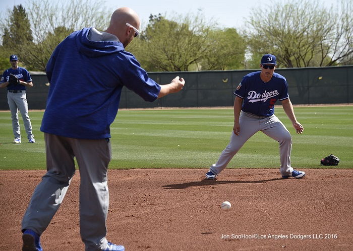 It's been 10 days since Dodgers shortstop Corey Seager was listed as Day to Day. He finally resumed baseball activities on Sunday and is now expected to be ready on Opening Day. (Photo credit - Jon SooHoo)