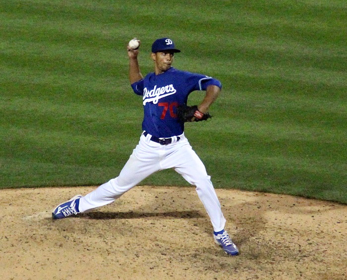 Sierra's assignment to Rancho Cucamonga shouldn't come as a surprise. With his five years of experience in Cuba's highest league and being 25 years of age, he figures to move quickly through the Dodgers minor league system. (Photo credit - Ron Cervenka)