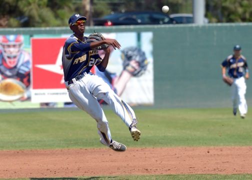 Although sidelined with an injury during his senior year at Lakewood High School, the Dodgers rolled the dice on then 17-year-old Brendon Davis in the 2015 MLB First Year Player draft, selecting him in the fifth round. (Photo credit - Stephen Dachman)