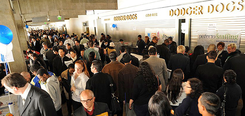 Although it's impossible to know the exact number of jobs that have been landed because of the annual Dodger Stadium Job Fair, it safe to say that there have been many. (Photo courtesy of LA Dodgers)