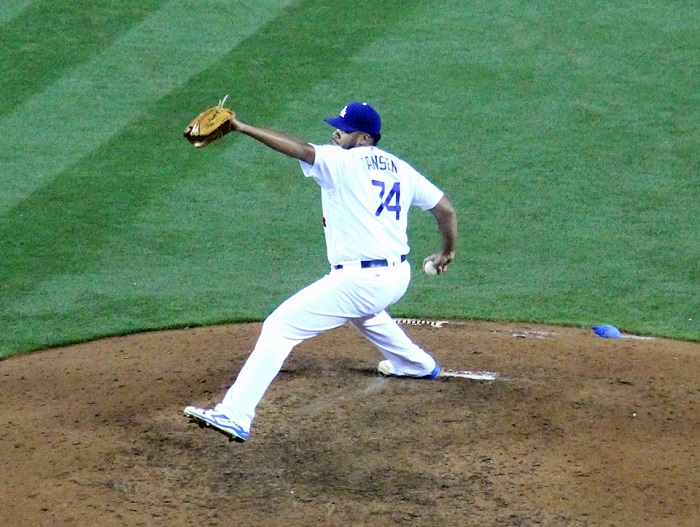 Jansen has been absolutely brilliant thus far, converting each of his five save opportunities. He also happens to be the glue that holds the Dodgers bullpen together. (Photo credit - Ron Cervenka)