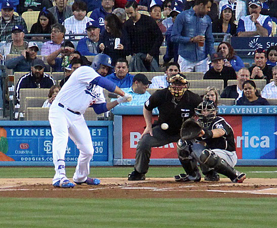 So goes Adrian Gonzalez, so goes the Dodgers, and right now AGon is in one of the worst slumps of his 13-year MLB career. (Photo credit - Ron Cervenka)