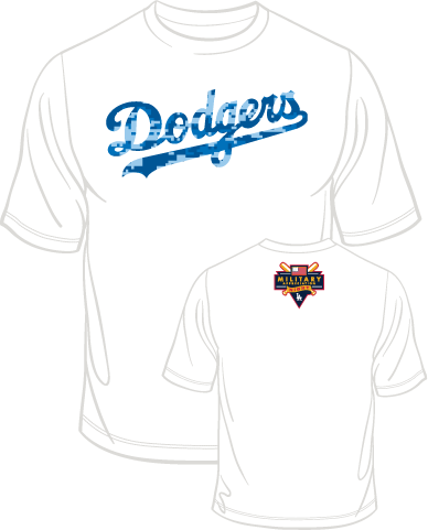 Military Appreciation Night tickets will include this commemorative T-shirt. (Image courtesy of LA Dodgers)