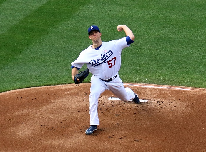 In his last three games, Alex Wood has struck out 25 batters while walking only five. (Photo credit - Ron Cervenka)