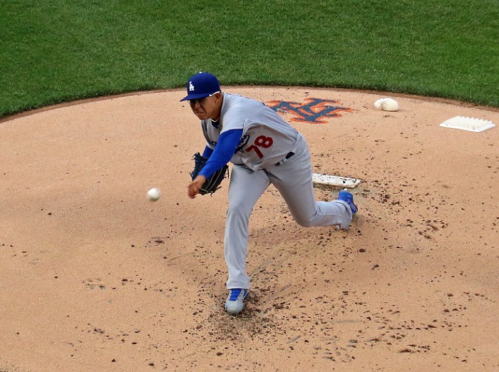 Urias allowed only three runs on five hits with four walks and three strikeouts in his 2.2-inning MLB debut. Then again, he got only one run of support too. He ultimately did not figure in the decision in the Dodgers eventual 6-5 loss to the Mets. (Photo credit - Ron Cervenka)