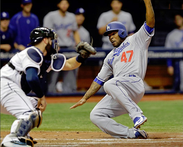 The one guy who appears to finally be coming out of his slump is Howie Kendrick, who was 7 for 20 (.350) on the just-concluded road trip. Kendrick raised his batting average from .143 to .197 during the road trip. (Photo courtesy of @SportsNetLA)