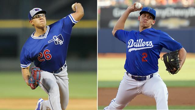 Although left-hander Julio Urias and right-hander Jose De Leon are unquestionably the biggest names in the Dodgers farm system, there are a lot more outstanding pitching prospects in the Dodgers minor league system. (Image courtesy of milb.com)