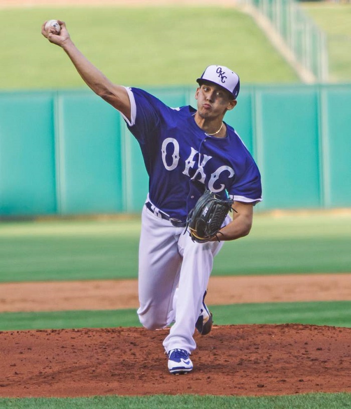De Leon fans have been saying for months that the hard-throwing right-hander had nothing more to prove at the minor league level. He will now test his skills at baseball's highest level on Sunday. (Photo courtesy of OKC Dodgers)