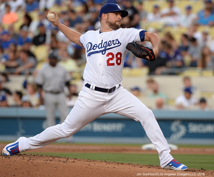 There wasn't anybody, not even Norris himself, who expected him to throw a two-hit shutout through his six innings of work in his Dodgers debut on Friday night. (Photo credit - Jon SooHoo)