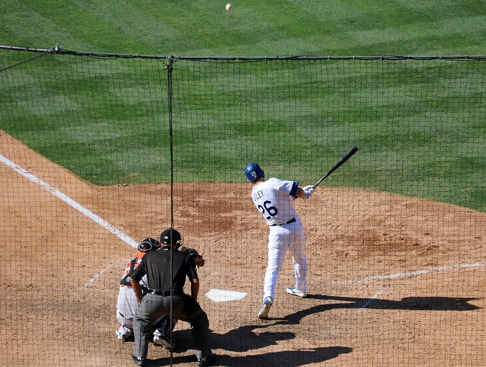 Utley collected his career-high sixth hit in the 13th inning of Wednesday afternoon's game - an opposite field looped into short left field. (Photo credit - Ron Cervenka)