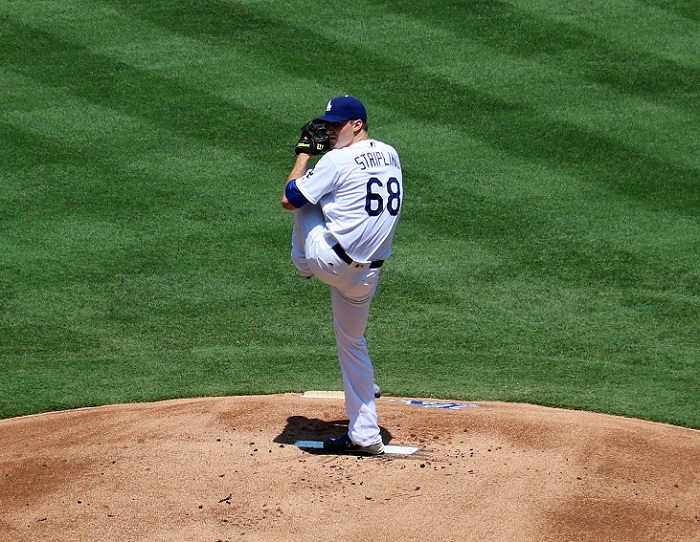 Stripling was brilliant in his five innings of work on Saturday. "I wanted to go back out there but I understand the pinch-hitting thing," said the extremely polite 26-year-old Bluebell, PA native. (Photo credit - Ron Cervenka)