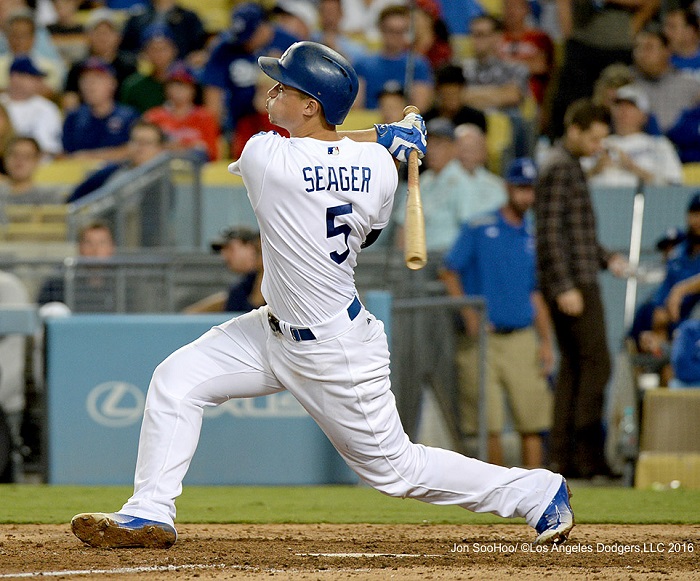 Seager's second home run on Monday night puts him one behind <a rel=