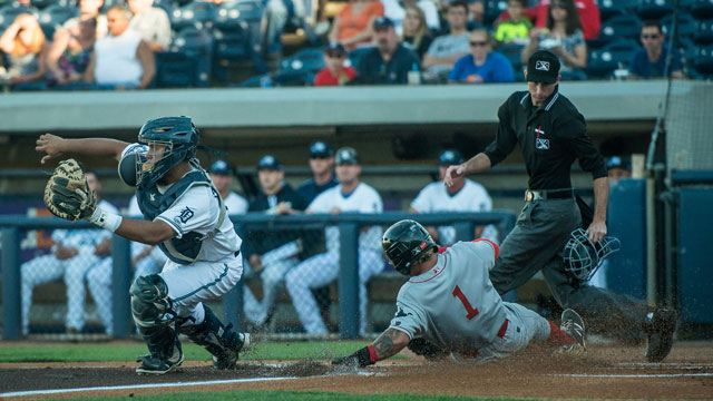 In spite of a 2-for-5 night with a double and two runs scored by Loons CF Saige Jenco, the Loons fell to the West Michigan xxx by a score of 5-3 on Monday night to force a deciding Game-3 in the Eastern Division Finals. (Photo courtesy of the Great Lakes Loons) 