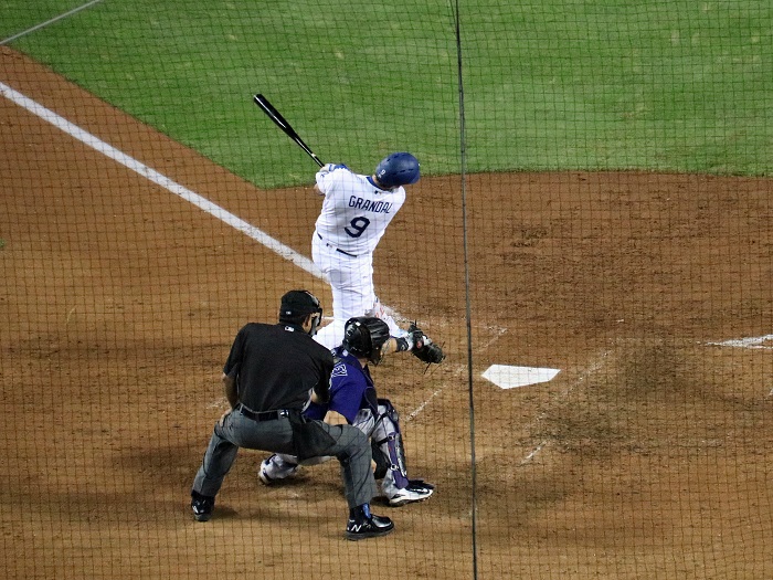 Grandal's grand slam on Thursday night was the second of his career. It was also his sixth multi-home run game in his five-year MLB career. (Photo credit - Ron Cervenka)