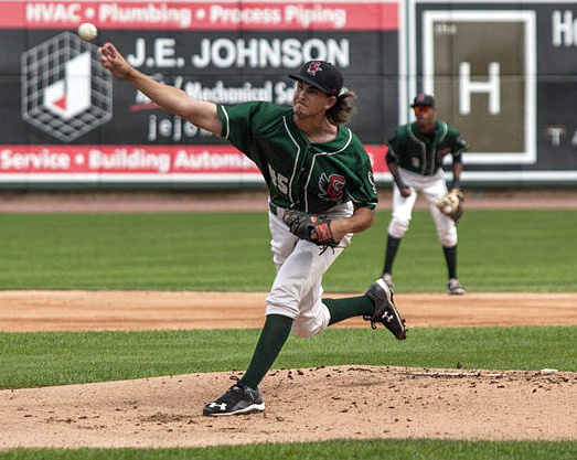 Loons right-hander Dean Kremer need only 12 pitches to seal the deal in the Loons 4-0 shutout of the Clinton LumberKings. (Photo credit - Josie Norris)