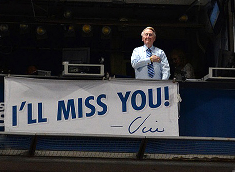 Vin Scully - the greatest of all time. (Photo credit - Jon SooHoo)