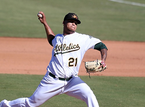 It's hard to argue that the Oakland A's didn't win the trade with the Dodgers when they acquired Frankie Montas. Both Josh Reddick and Rich Hill were merely late season rentals for the Dodgers. (Photo credit - Bill Mitchell)