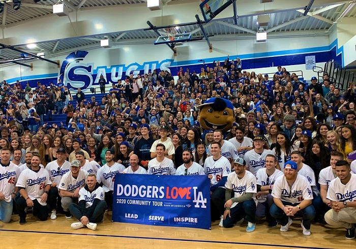 2020 Dodgers Love L.A. Community Tour: Gavin Lux, Justin Turner