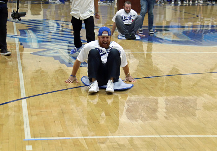 L.A. Dodgers visit Saugus High students, first responders