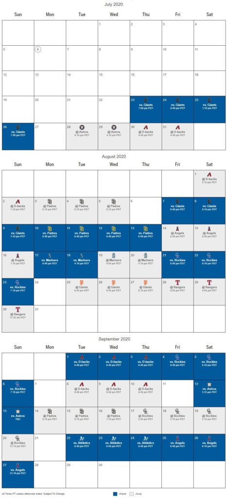 dodgers world series schedule