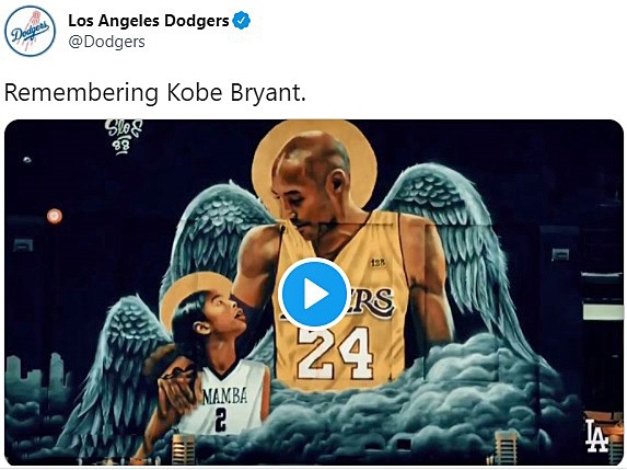 Dodgers honor Kobe Bryant on his 42nd birthday - True Blue LA