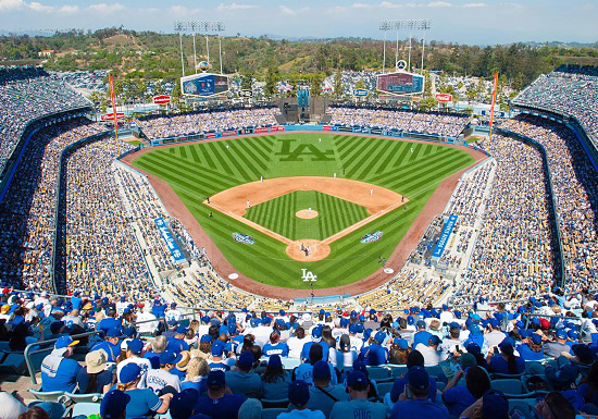 LA Dodgers - Dodger Stadium (Dodger Blue) Team Colors T-shirt