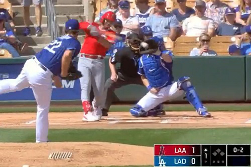Clayton Kershaw gives up three runs vs. Angels in first spring